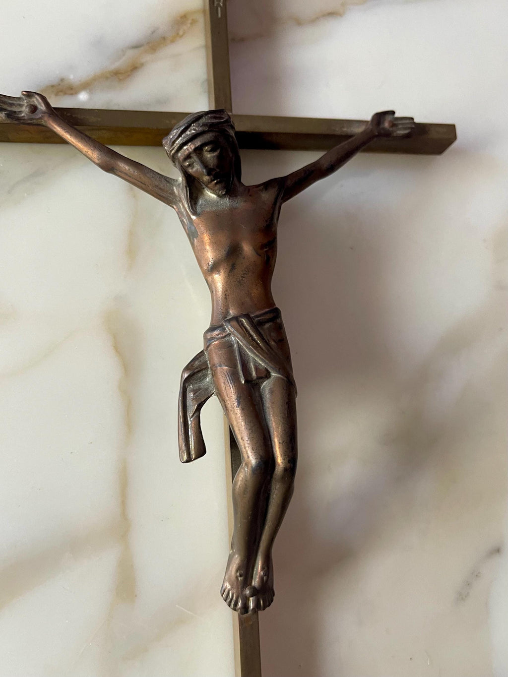 Vintage Metal Crufix of Jesus