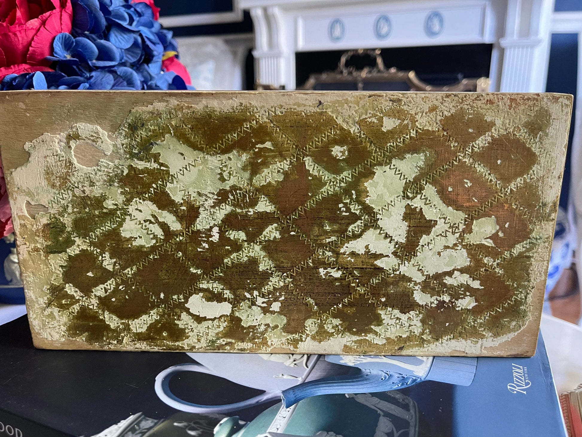 Vintage Gold Gilt Florentine Tissue Box