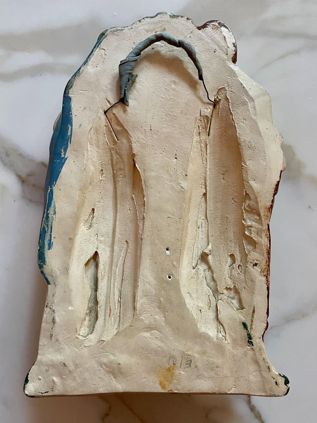 Vintage Holy Family Plaster Wall Plaque