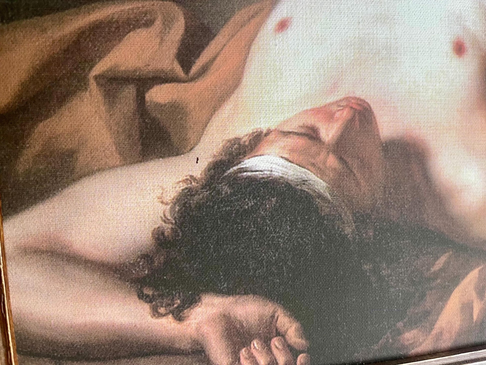 Vintage Museum Canvas Print of “Hector” by Jacques Louis David, 1778