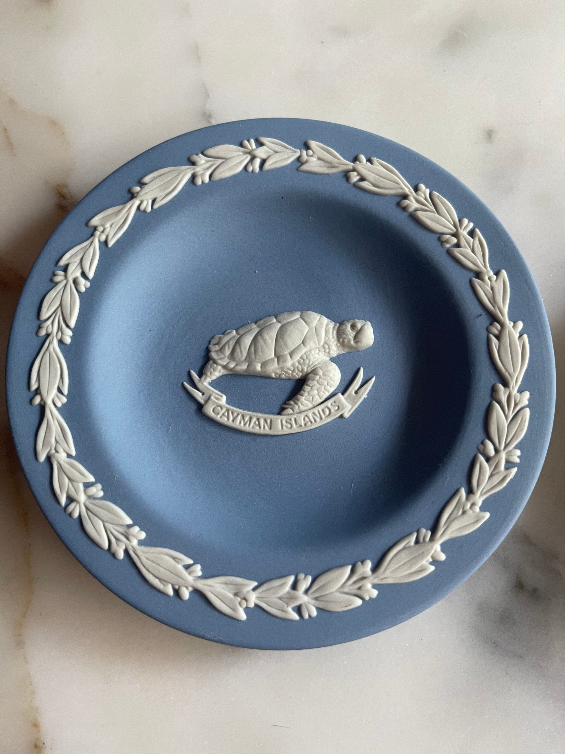 Vintage Blue White Wedgwood Pin Dish