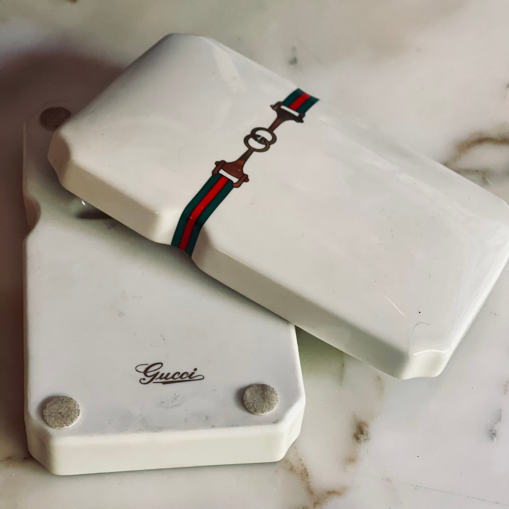 Gucci Horsebit Porcelain Incense Holder Trinket Box