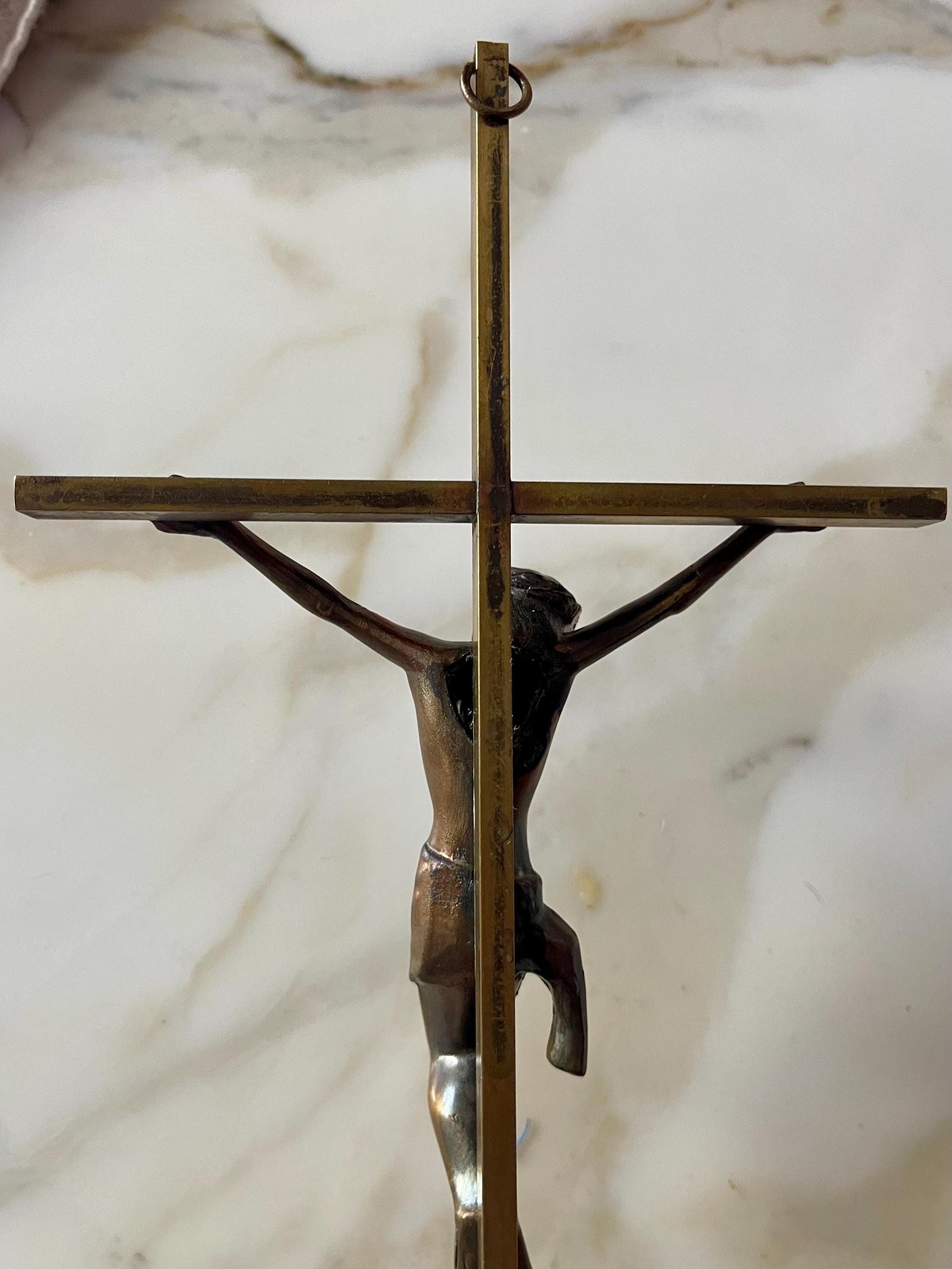 Vintage Metal Crufix of Jesus