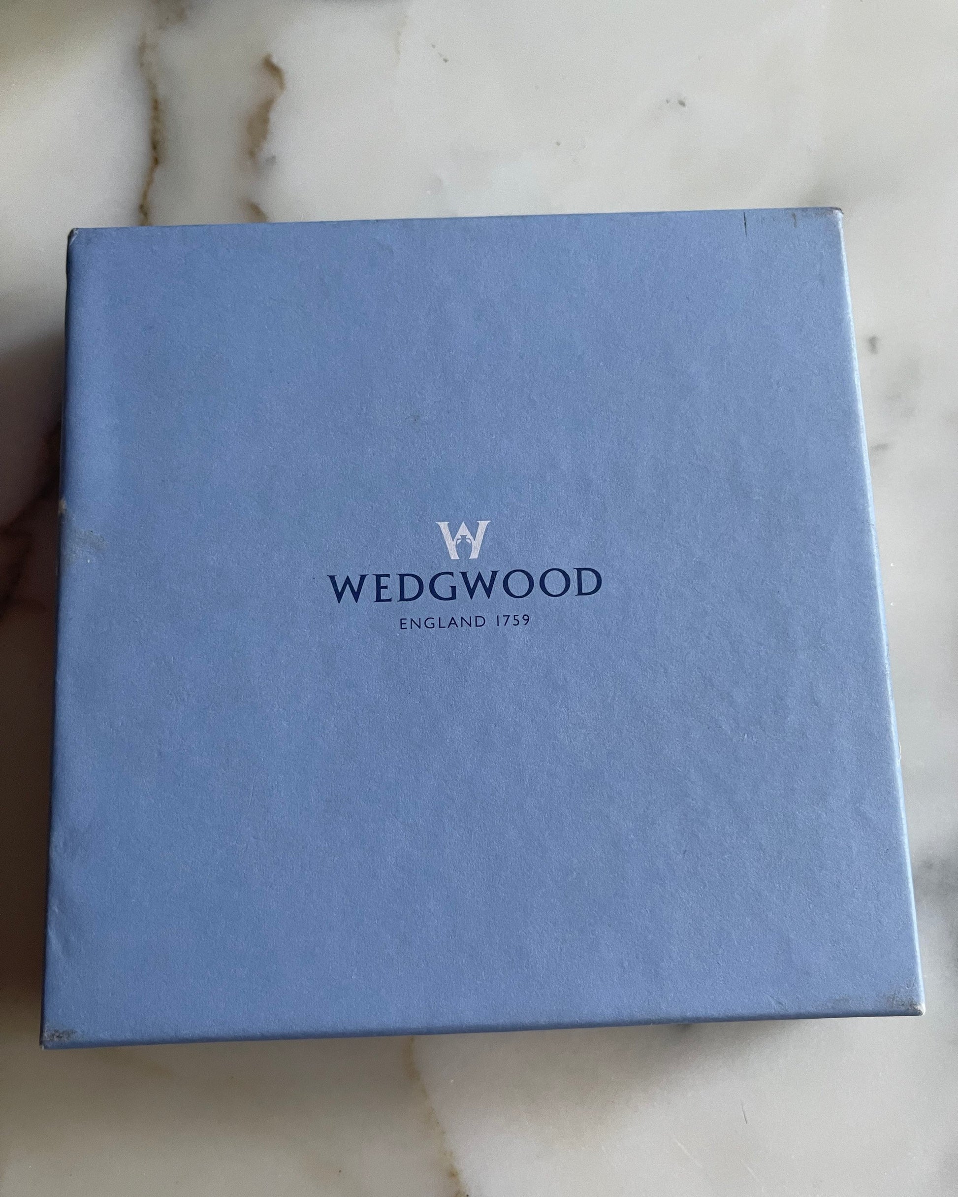 Vintage Blue White Wedgwood Pin Dish