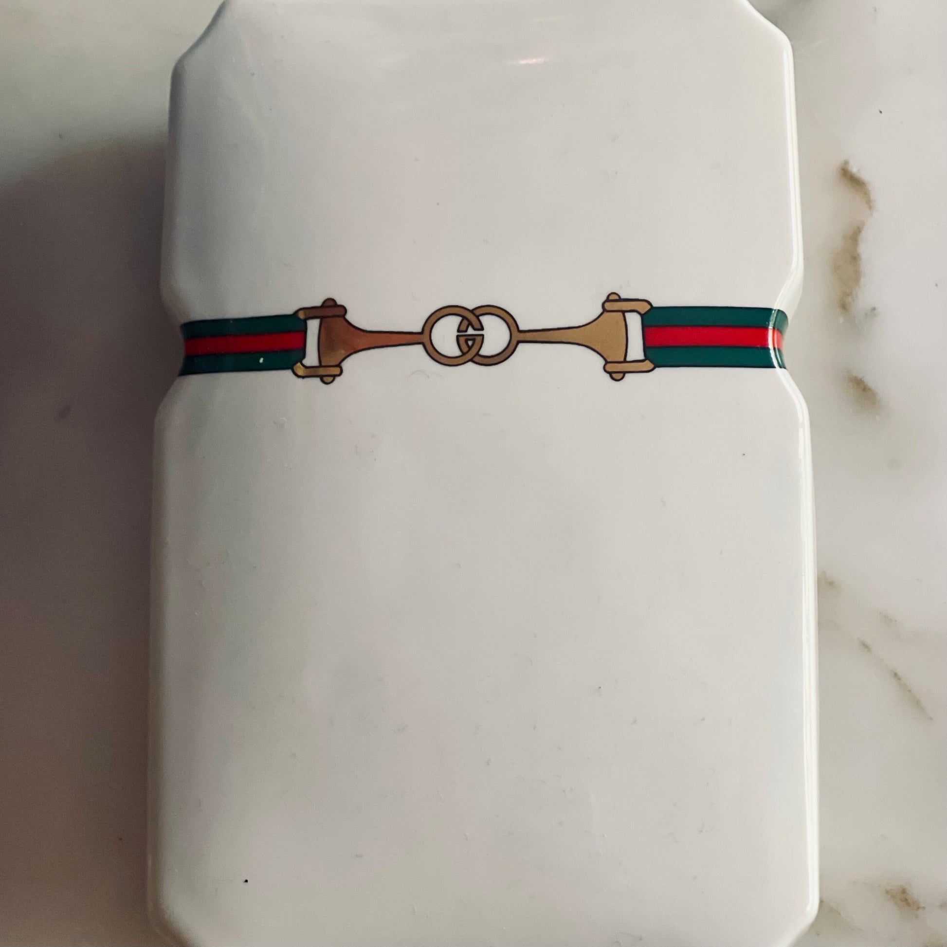 Gucci Horsebit Porcelain Incense Holder Trinket Box