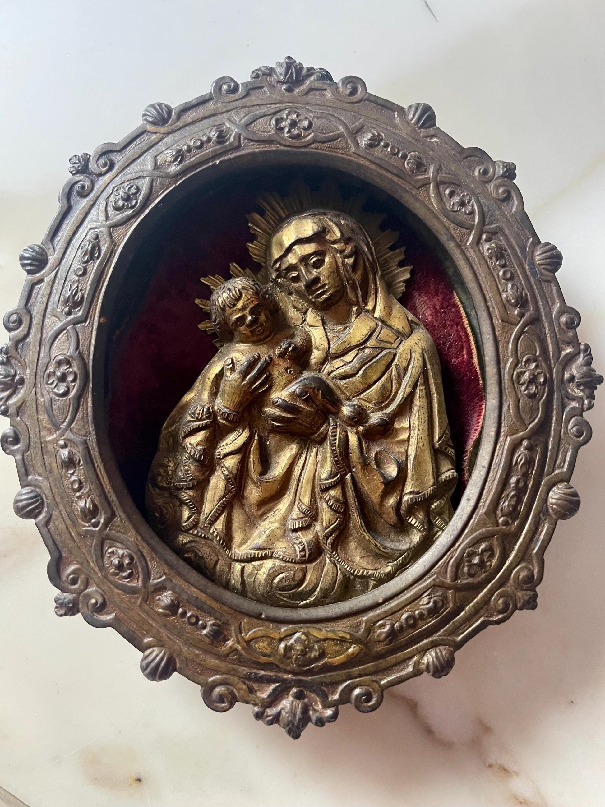 Vintage Metal Crufix of Jesus