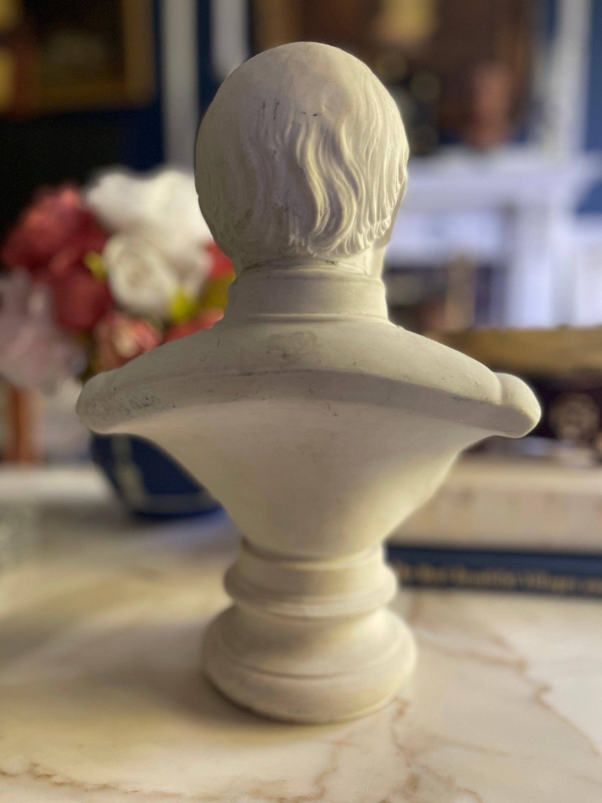 Vintage Heavy Ceramic Vörösmarty Mihály Bust