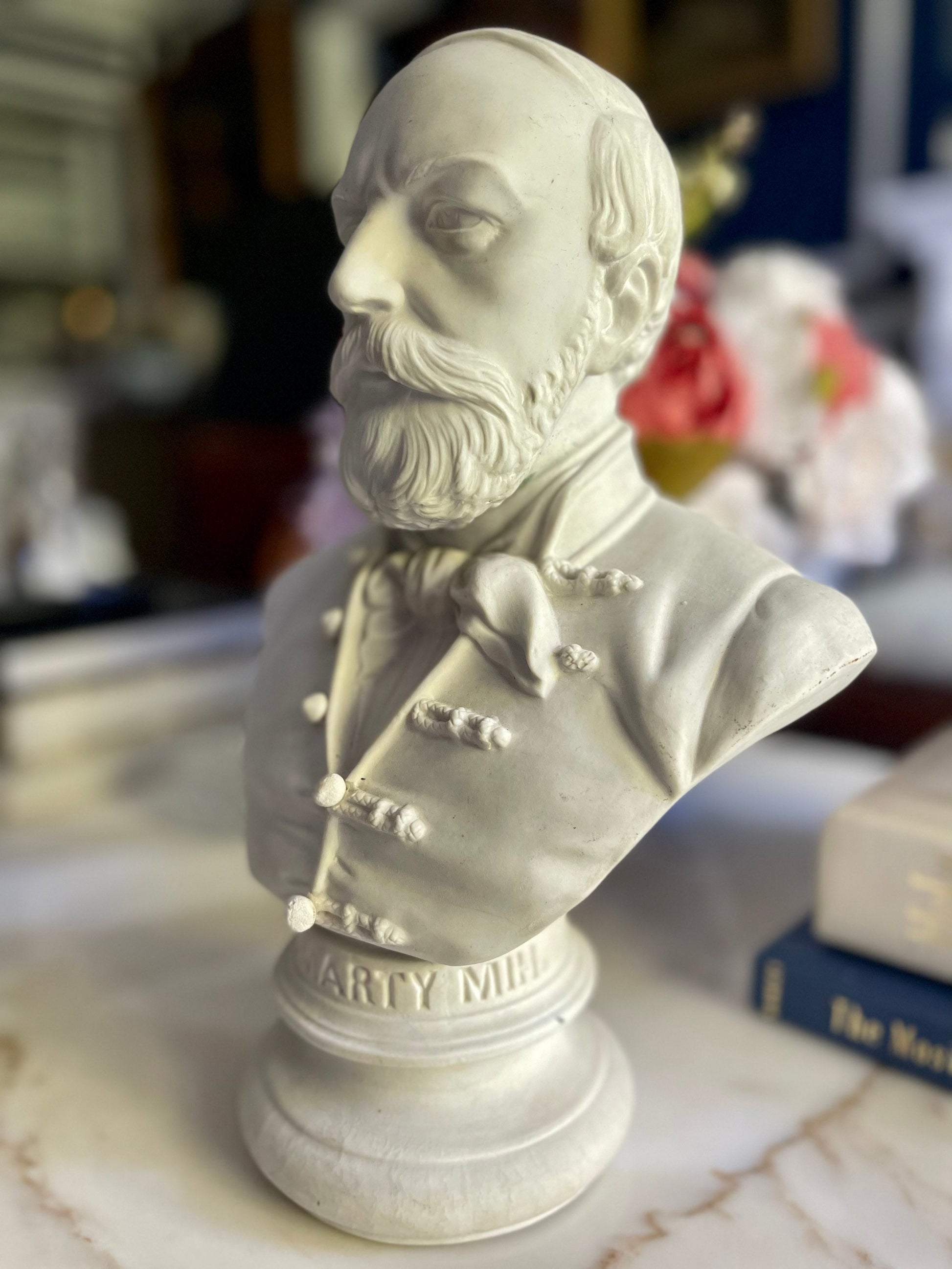 Vintage Heavy Ceramic Vörösmarty Mihály Bust