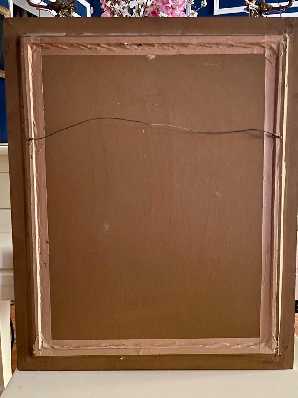 Vintage Portrait of an Officer, The British School, 18th Century Offset Print on Board 27x33 inches