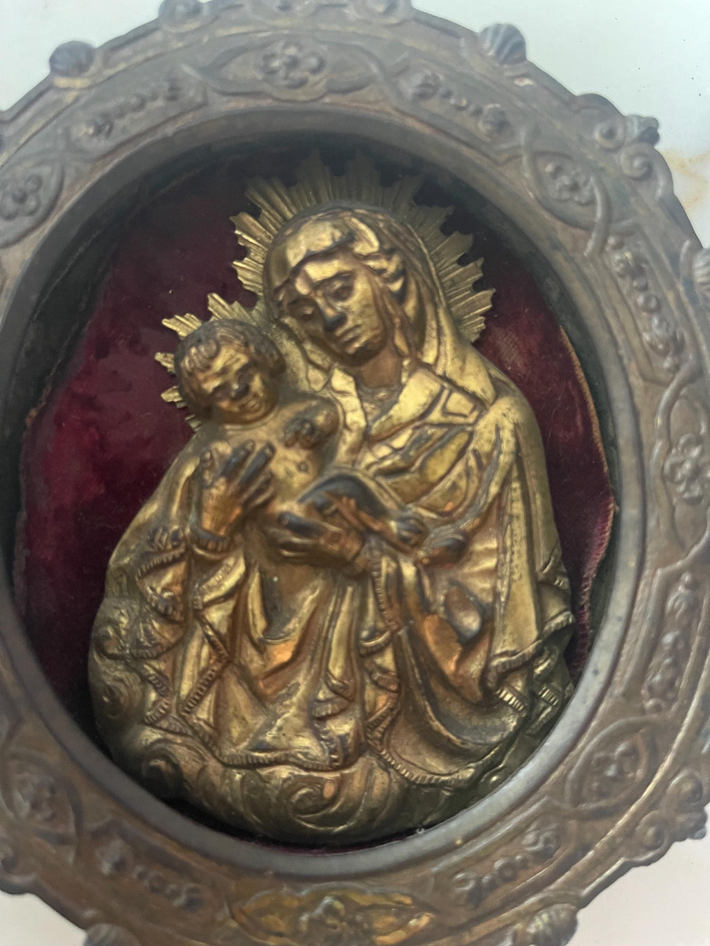 Vintage Metal Crufix of Jesus